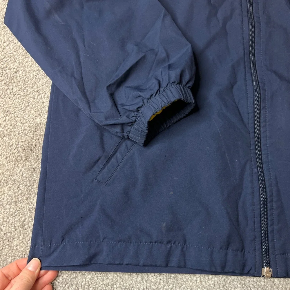 vtg y2k Nike jacket boys large Navy Yellow‎ Lined Track Jacket Zip Up Athletic